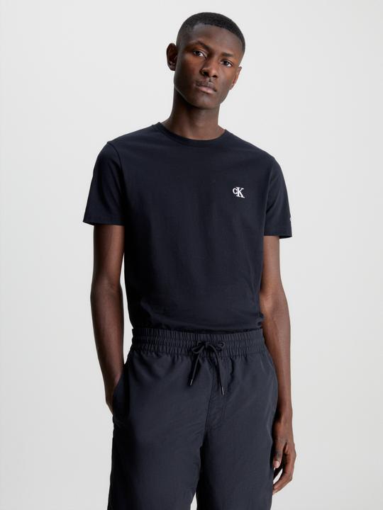 Produktbild Calvin Klein Jeans Jeans Herren T-Shirt Kurzarm Ck Essential Slim Fit, Schwarz (Ck Black), XL (XL)