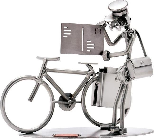 Actual product image Hinz & Kunst 252 - Figure "Postman with bike"