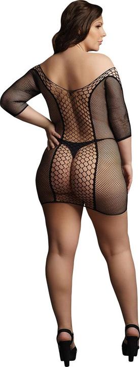 Image du produit Le Désir Duo Net Sleeved Mini Dress - OSX (Taille unique)