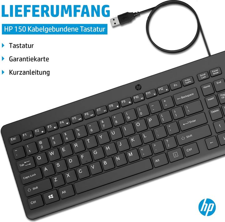 Image du produit HP 150 Clavier Français (DE, Filaire)