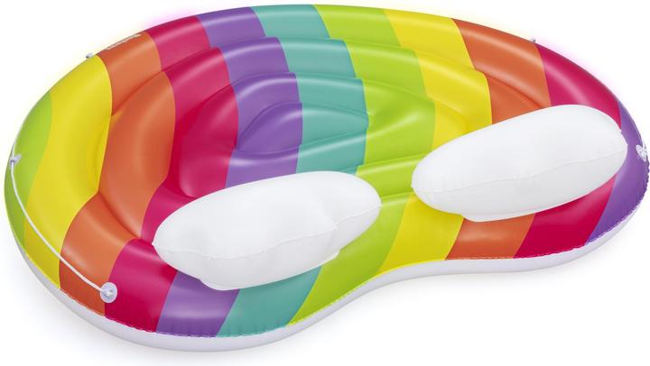 Actual product image Bestway Rainbow Dreams™ 2-Person Inflatable Pool Island 1.75 m x 1.63 m