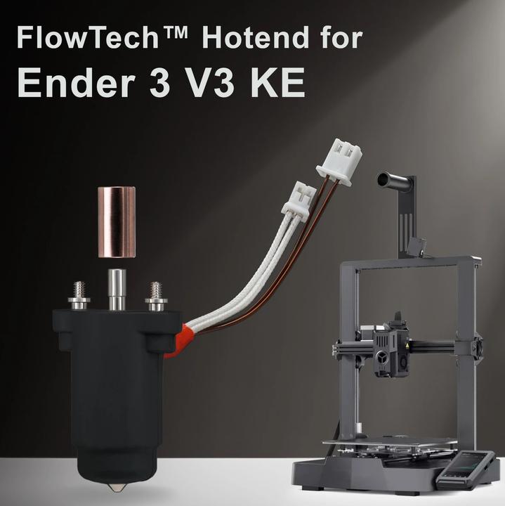 Actual product image MicroSwiss Micro Swiss FlowTech™ Hotend for Creality Ender 3 V3 KE (Hotend)