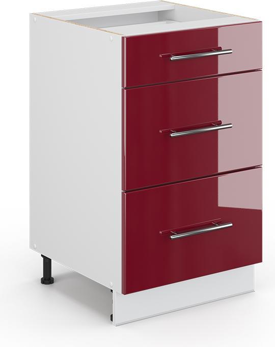 Bordeaux high gloss, White