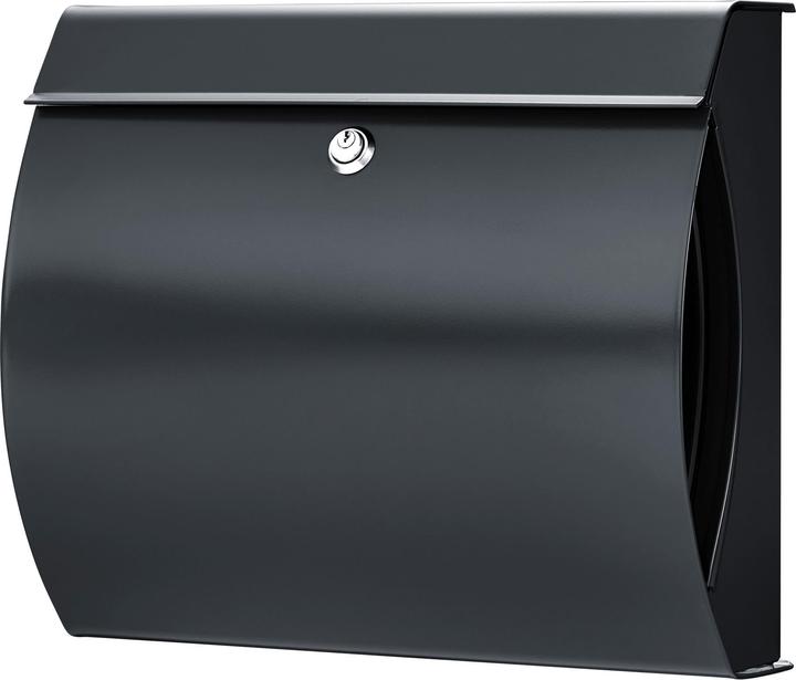 Actual product image Burg Wächter Verona 3844 / 884 letterbox with interior light anthracite DIN C4