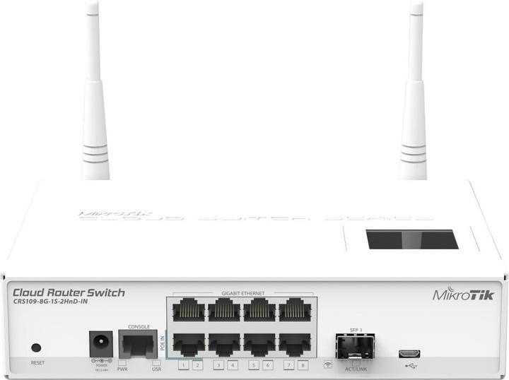 Produktbild MikroTik Router CRS109-8G-1S-2HND-IN (9 Ports)