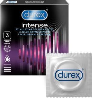 Immagine prodotto Durex Preservativi a costine intensi con linguette e gel stimolante 3 pezzi (3 pz.)