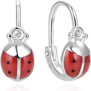 Beneto Beautiful girl earrings Ladybugs AGUC2049D for kids