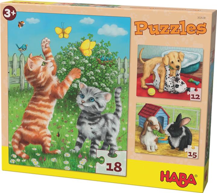 Image du produit Haba Puzzles Animaux de compagnie (18 pièces)