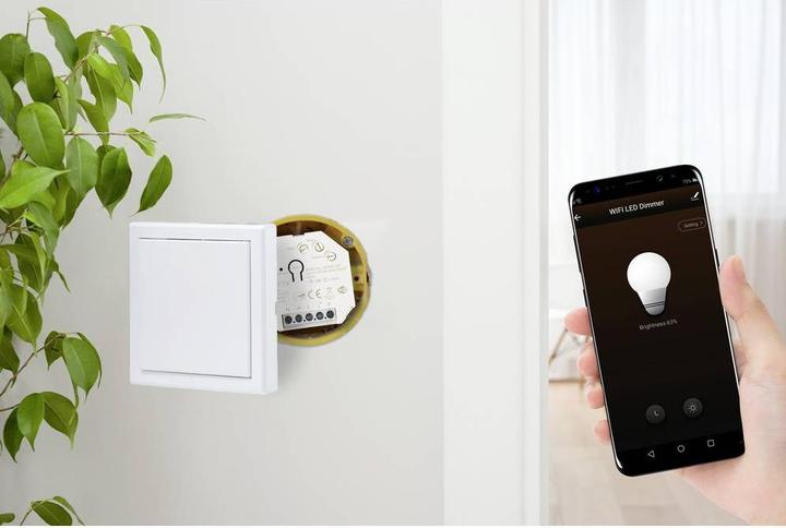 Actual product image Sygonix SY-5775566 Flush-mounted dimmer Suitable for light sources: LED lamps, incandescent lamps