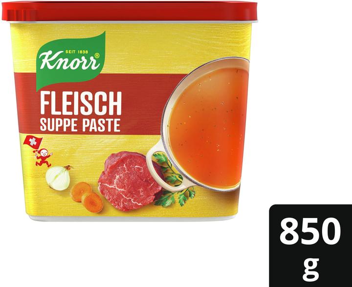 Image du produit Knorr Bouillon de boeuf spécial pâte boîte, soupe de viande, condiment pour bouillons, viande & gratin