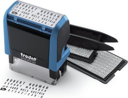 Actual product image Trodat Tampon pour texte Printy 4913 TYPO 4.0, 5 lignes