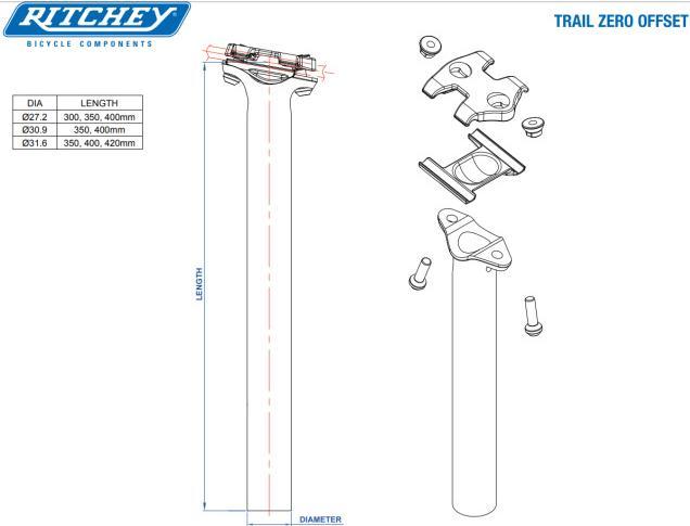 Immagine prodotto Ritchey Reggisella Comp Trail Ø31,6mm (31.60 mm)