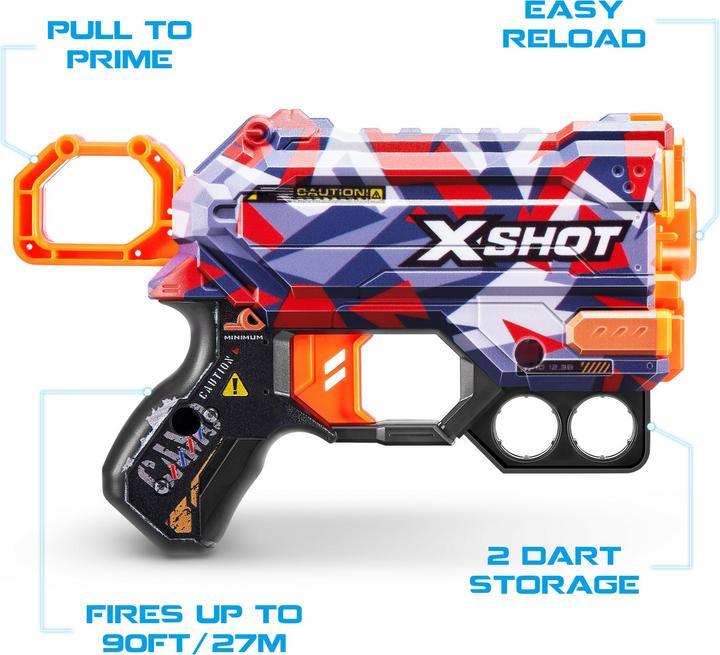 Image du produit Xshot Pistolet Skin Menace 8 Flechettes