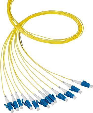 Image du produit EFB Elektronik Pigtail fibre LC-APC 8° 9/125µ OS2, jaune2m (2 m)