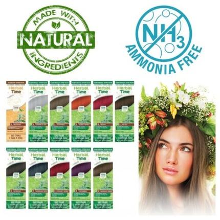 Herbal Time Henna Haarfärbecreme Färbemittel Natürlicher Bio-Farbstoff