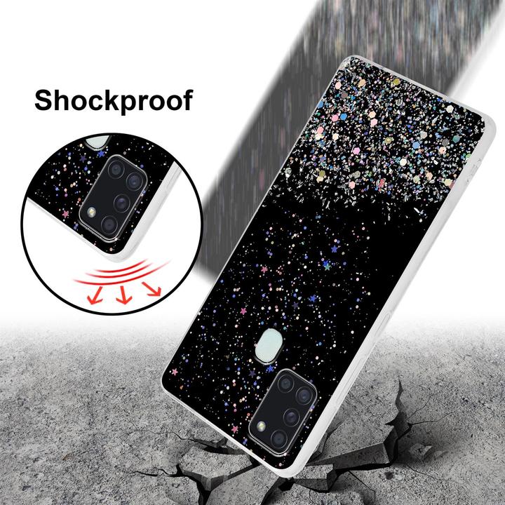 Actual product image Cadorabo TPU cover sparkling glitter (Samsung Galaxy A21s)