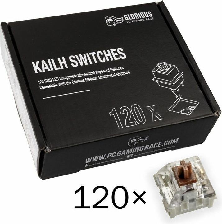 Actual product image Glorious PC Gaming Race Kailh Speed Bronze Switches (120 pieces)