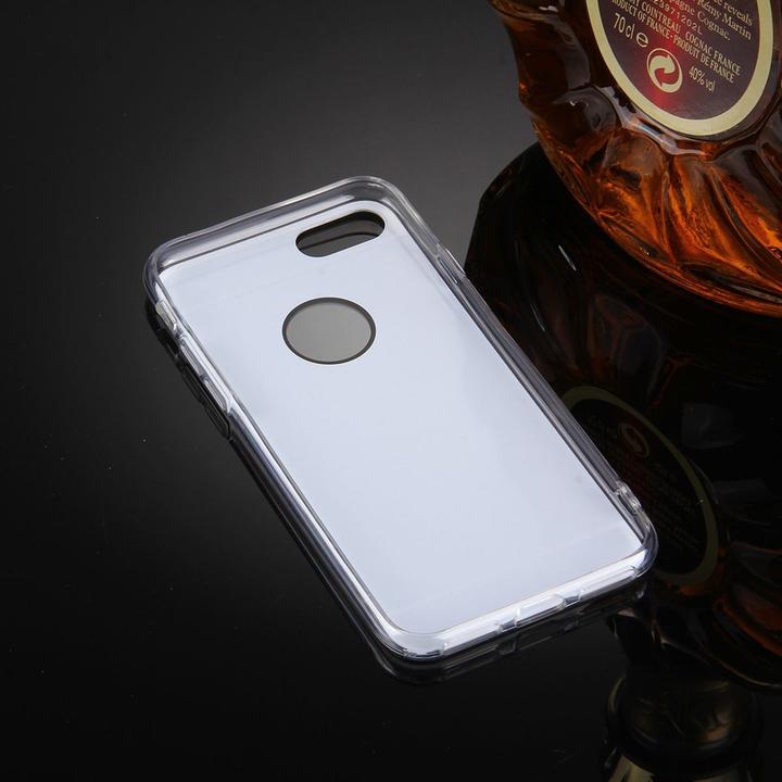 Actual product image König Design Apple iPhone 8 Mobile Case Mirror Soft Case Protective Cover Bumper Silver (Apple iPhone 8)