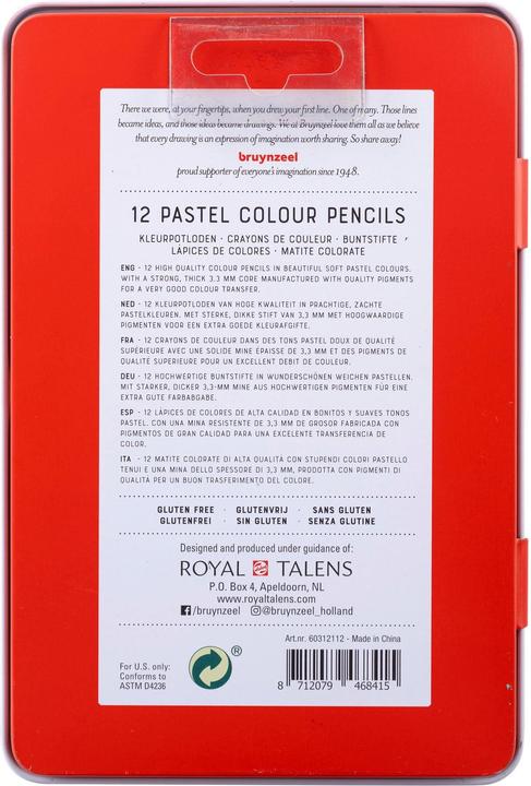 Actual product image Bruynzeel Expression color pencils pastel 12s (Multicoloured, Multicolor, multicolour, 12 x)
