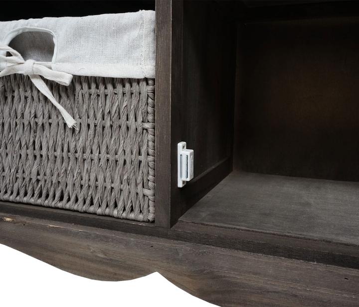 Immagine prodotto Mendler Mobiletto HWC-H20, cassetto in legno 60x65x31cm - grigio shabby-marrone (65 x 31 x 60 cm)