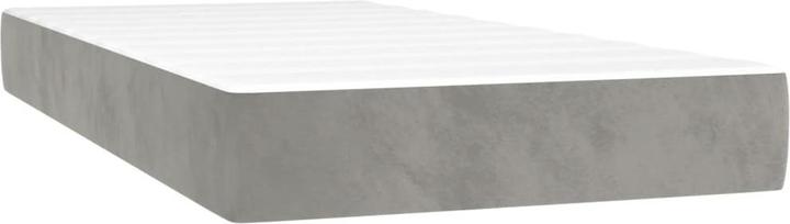 Actual product image VidaXL Taschenfederkernmatratze Hellgrau Samt (100 x 210 cm, Spring core)