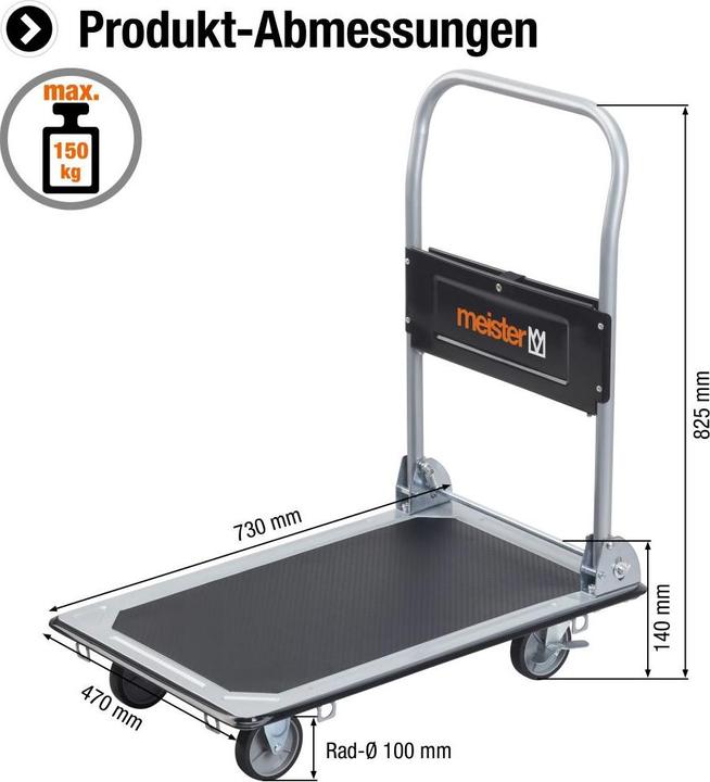 Actual product image Meister Platform trolley (150 kg)