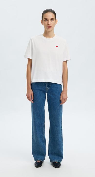 Produktbild Selected Femme Besticktes T-Shirt mit Rundhalsausschnitt (XXL)