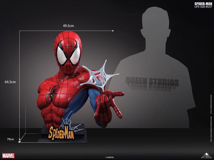 Produktbild Queen Studios Marvel Comics “Spider-Man Black” 1/1 Lifesize Büste