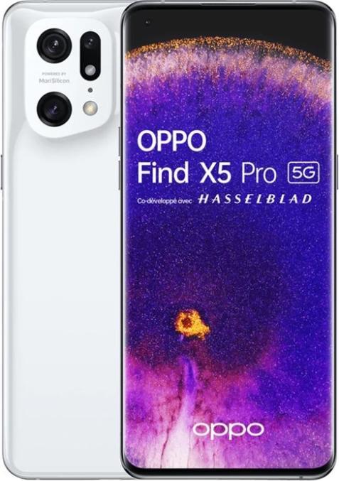 Produktbild OPPO Find X5 (256 GB, White, 6.55", SIM + eSIM, 50 Mpx, 5G)