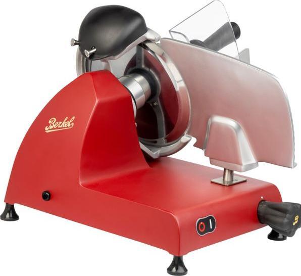 Actual product image Berkel Red Line 250 matt red slicer with 250 mm steel blade