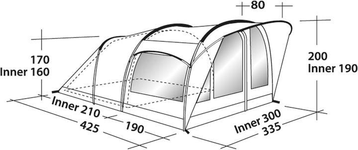 Produktbild Robens Cabin 600 Tent (Tunnelzelt, 14.90 kg, 6 Personen)
