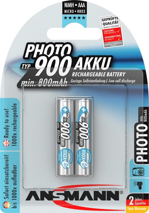 Produktbild Ansmann Batterie MaxE AAA (1 Stk., AAA, 800 mAh)