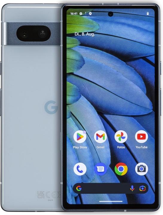 Produktbild Google Pixel 7a (128 GB, Sea, 6.10", SIM + eSIM, 64 Mpx, 5G)