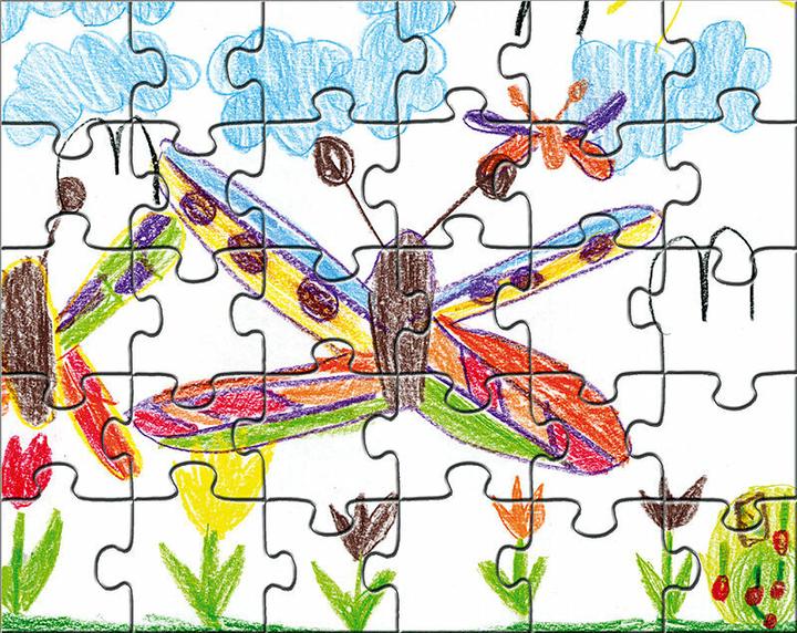 Actual product image Blanko-Puzzle A5 (24 pieces)