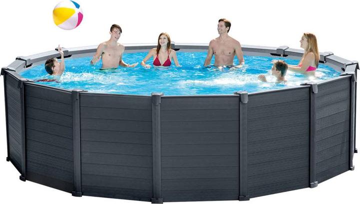 Image du produit Intex Piscine hors sol Graphite Gray Panel (478 x 124 cm)