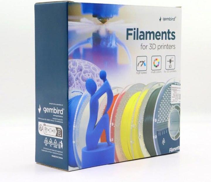 Actual product image Gembird High Speed PETG (PET, PETT) - Hvid - 1.75mm - 1 kg (PETG, 1.75 mm, 1000 g, White)