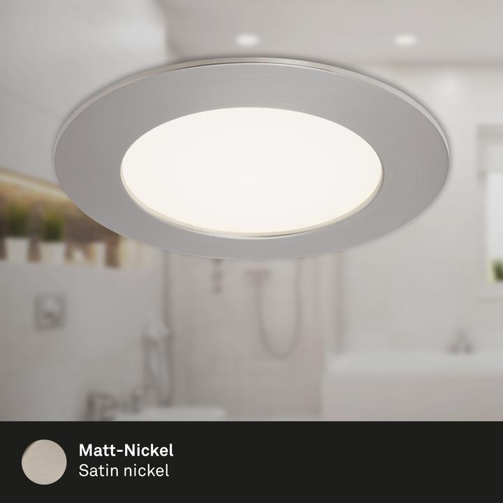Immagine prodotto Briloner Apparecchio da incasso a LED, nichel opaco, 3xLED platinum/8W (800 lm)