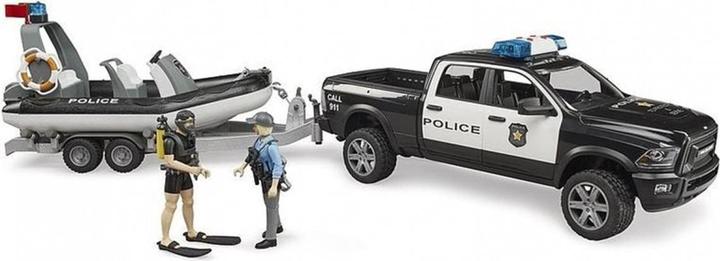 Produktbild Bruder Polizei mit Schlauchboot