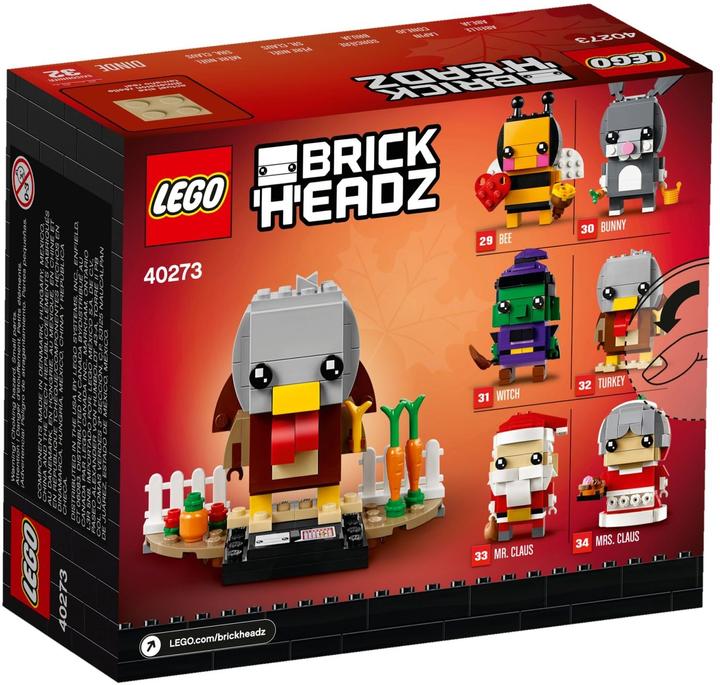 Image du produit LEGO Brick Headz Erntedank Truthan 40273 (40273, LEGO Brickheadz)