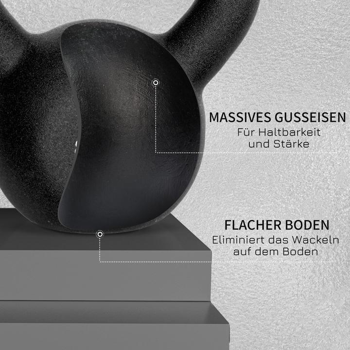 Image du produit Homcom Haltère à boule avec revêtement en néoprène (1 x 12 kg)