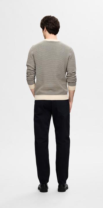 Actual product image Selected Homme Striped round neck knitted jumper (XXL)