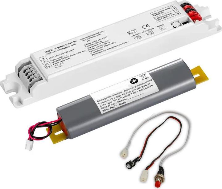 Produktbild Isoled Notstrom-Akkumodul EL-T Selftest 3000mAh, 4W (50-300 V)