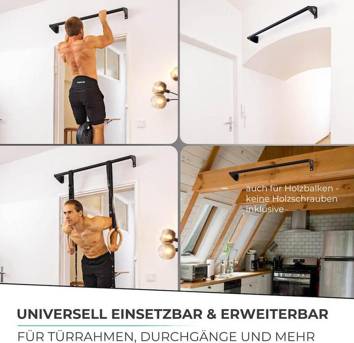 Produktbild Pullup & Dip Klimmzugstange zur Wandmontage über dem Türrahmen