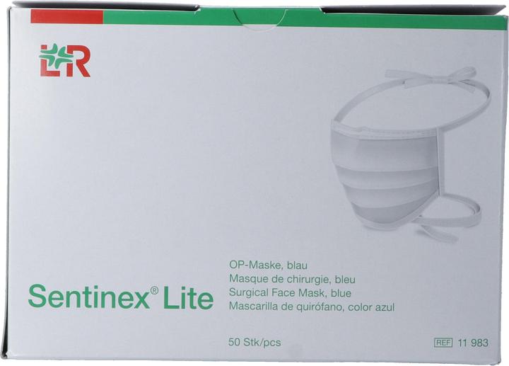Actual product image Lohmann & Rauscher OP Masken Lite blau (Type II, 50 x)