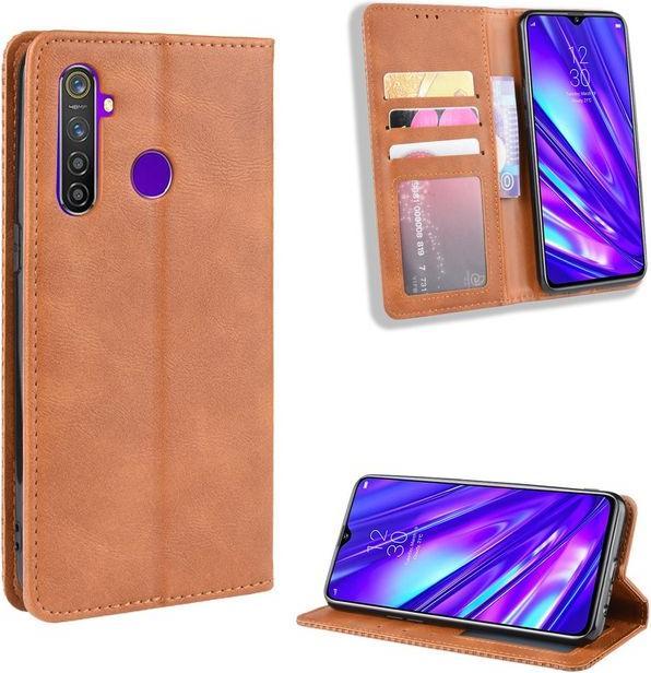 Produktbild MU Classic Retro Leder Bookcover Series (Realme 5 Pro)