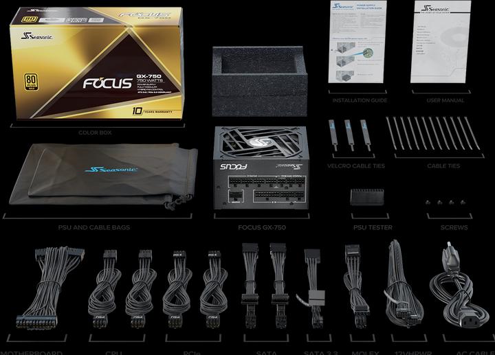 Actual product image Seasonic Focus GX ATX 3.0 (750 W)