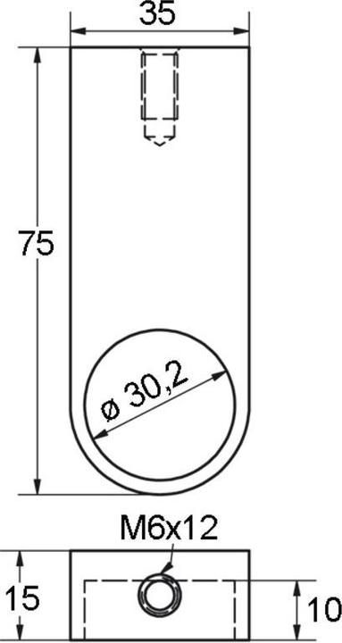 Immagine prodotto OK-Line Supporti per tubi armadi 30mm acciaio in (1 pz.)
