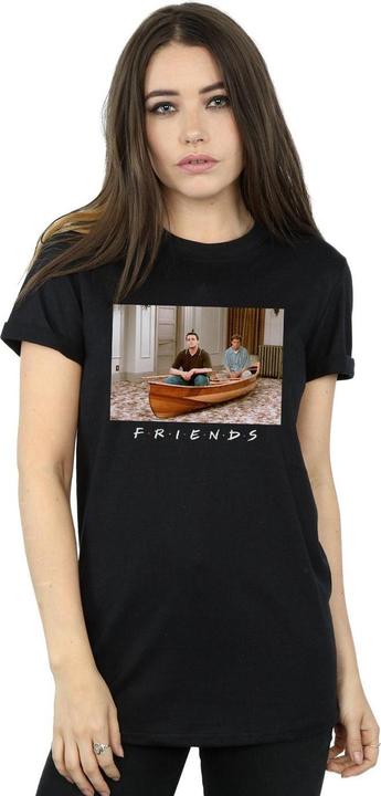 Actual product image Friends Womens/Ladies Joey And Chandler Boat Cotton Boyfriend T-Shirt (XL)