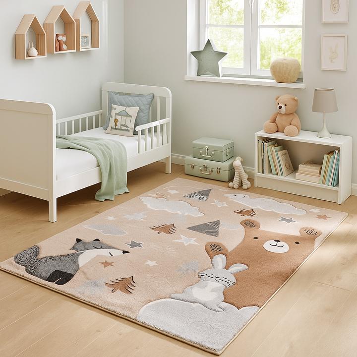 Produktbild Pergamon Kinder Teppich Maui Kids Fuchs und Bär (160 x 230 cm)