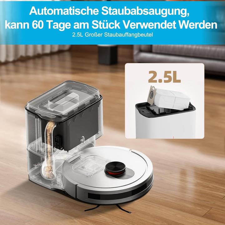 Productafbeelding Xiaomi Schoonmaakrobot met Roidmi EVE CC Station (wit) (Stofzuigrobot)